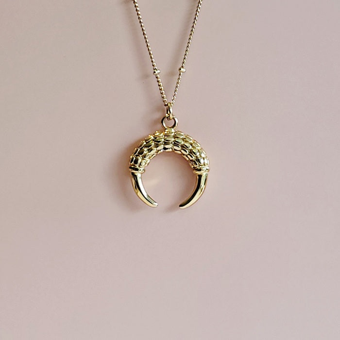 Collier porte-bague Helion - plaqué or