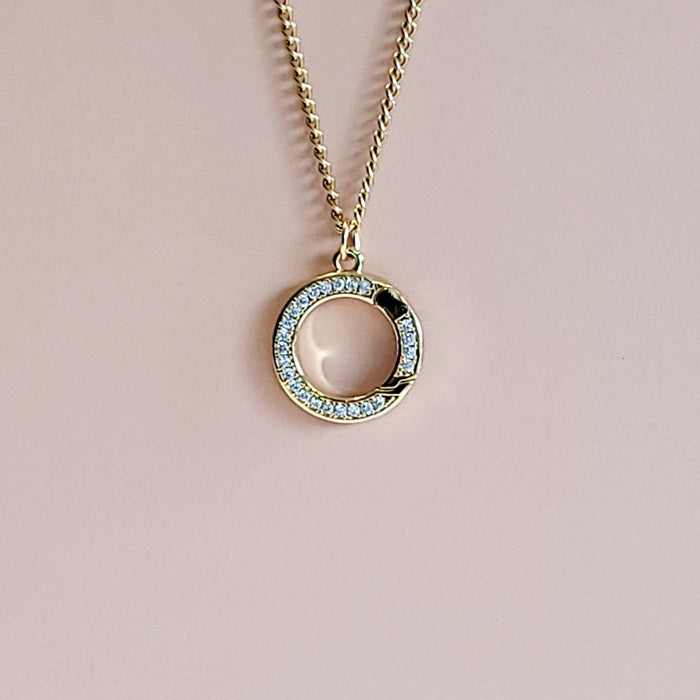 Collier Porte-Bague Oria - plaqué or